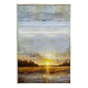 Stupell Industries Weathered Sunset Nature Scenery Graphic Art Unframed Art Print Wall Art, Design by Eric Turner