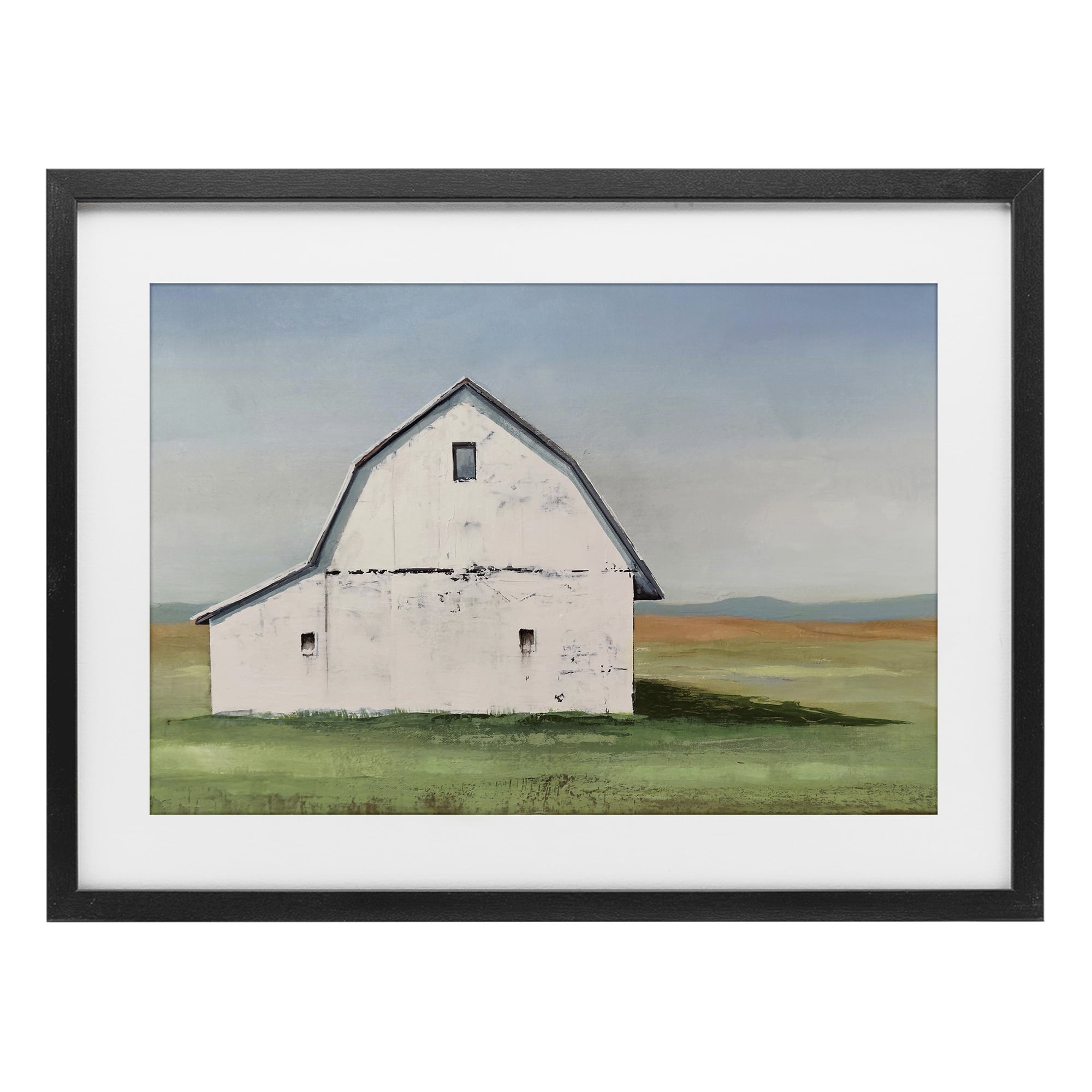 Stupell Industries Weathered and Wise Barn Black Framed Print Under Glass, design by Max Maxx