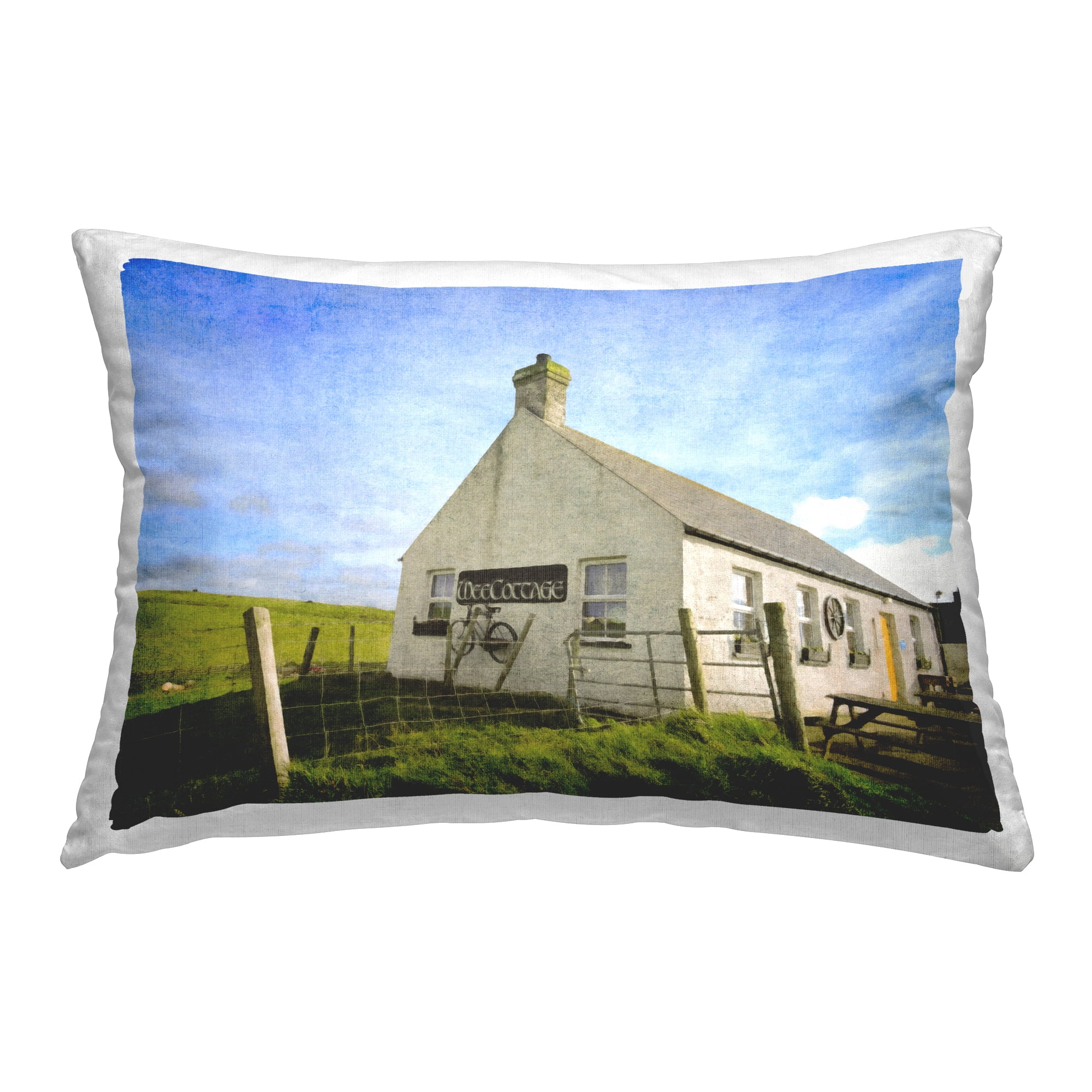 Stupell Industries Wee Cottage Countryside Decorative Printed Throw Pillow Design by Graffitee Studios.