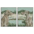 thumbnail image 1 of Stupell Industries Weimaraner Dog by Marsh Animals Painting Gray Framed Art Print Wall Art, 24 x 30, Set of 2, 1 of 2