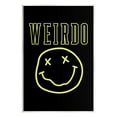 thumbnail image 1 of Stupell Industries Weirdo Phrase with Smiley Abstract Painting Unframed Art Print Wall Art, 13 x 19, 1 of 7