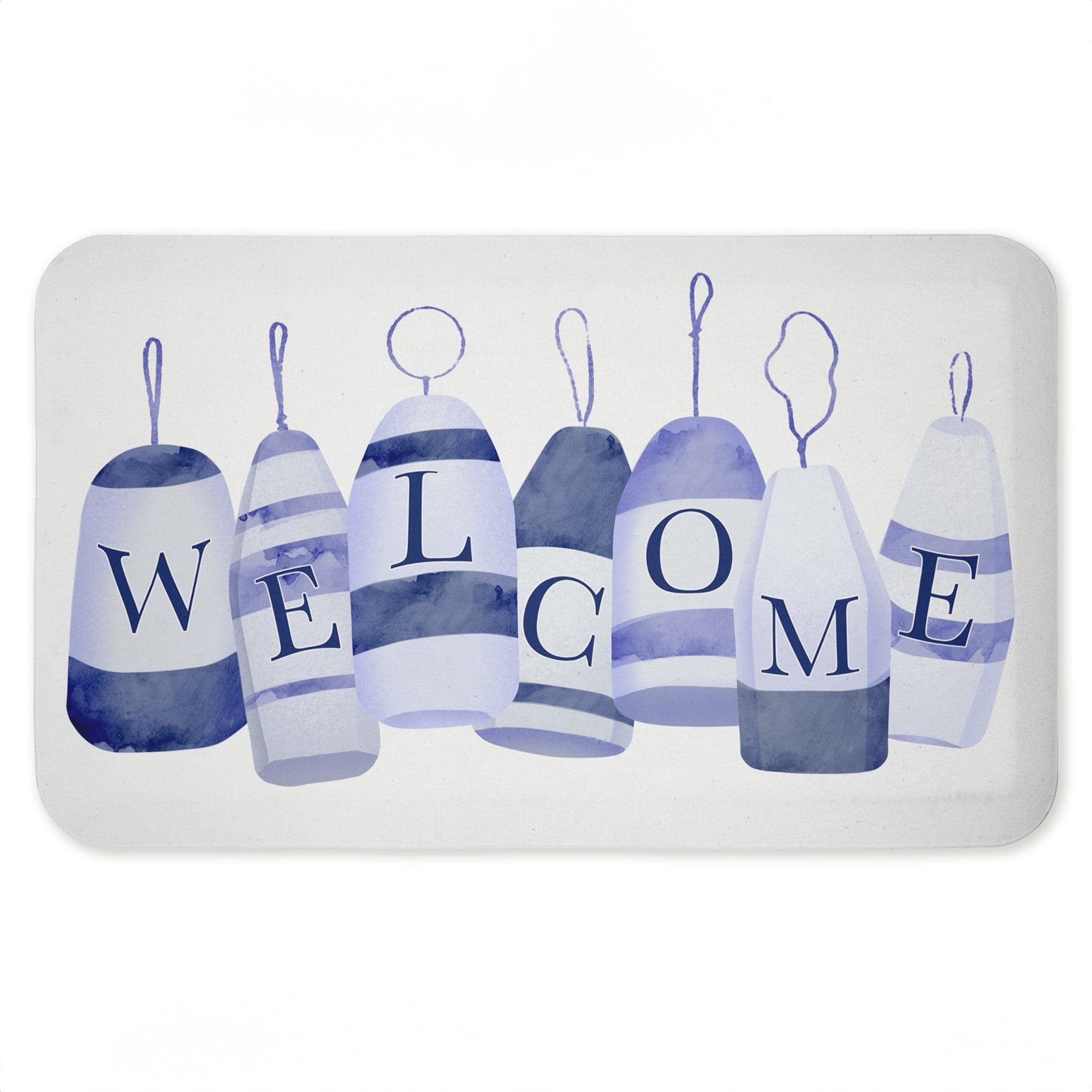 Stupell Industries Welcome Beach Buoys Printed Anti-Fatigue Floor Mat, design by Ziwei Li