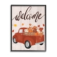 thumbnail image 1 of Stupell Industries Welcome Country Pumpkin Truck Graphic Art Black Framed Art Print Wall Art, Design by Jo Taylor, 1 of 7