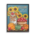 thumbnail image 1 of Stupell Industries Welcome Fall Harvest Botanical & Floral Painting Black Framed Art Print Wall Art, 16 x 20, 1 of 9