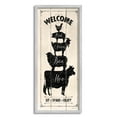 thumbnail image 1 of Stupell Industries Welcome Farm Animal Rustic Wood Textured Word Design, 13 x 30,Design by Stephanie Workman Marrott, 1 of 2