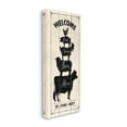 thumbnail image 1 of Stupell Industries Welcome Farm Animal Rustic Wood Textured Word Design Canvas Wall Art by Stephanie Workman Marrott, 1 of 5