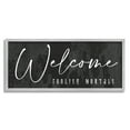 thumbnail image 1 of Stupell Industries Welcome Foolish Mortals Weathered Halloween Calligraphy Phrase Graphic Art Gray Framed Art Print Wall Art, Design by Daphne Polselli, 1 of 5