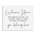 thumbnail image 1 of Stupell Industries Modern Welcome Home Family Home Black And White Inspirational Word Design Canvas Art, 30 x 24, by Lettered and Lined, 1 of 6