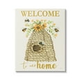 thumbnail image 1 of Stupell Industries Welcome Home Insect Hovering Roped Beehive and Sunflowers,36 x 48, Design by Cindy Jacobs, 1 of 7