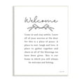 thumbnail image 1 of Stupell Industries Welcome Home Quote Simple White Typography, 10 x 15, Design by Susan Ball, 1 of 5