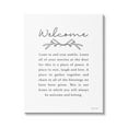 thumbnail image 1 of Stupell Industries Welcome Home Quote Simple White Typography, 36 x 48, Design by Susan Ball, 1 of 5