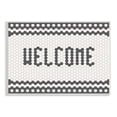thumbnail image 1 of Stupell Industries Welcome Phrase CafÃ© Bistro Tile Geometric Pattern, 10 x 15, Designed by Caroline Alfreds, 1 of 5
