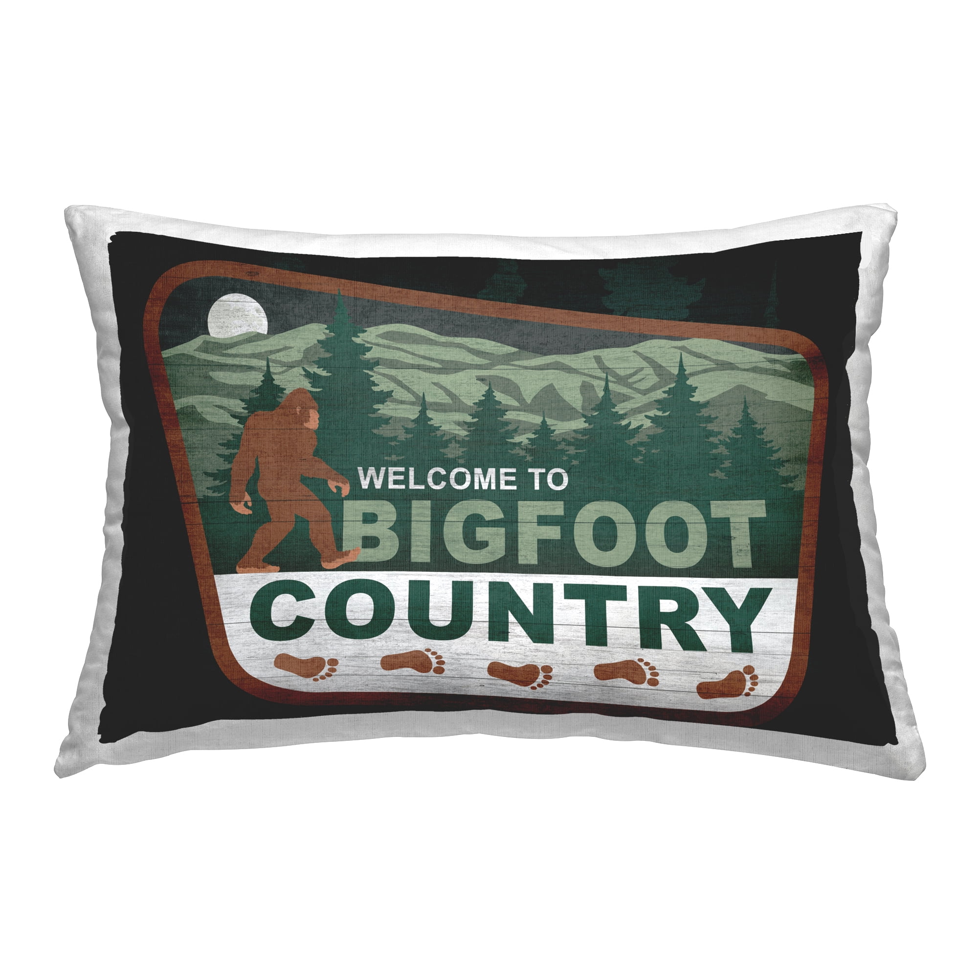 Stupell Industries Welcome Rustic Mythical Creature Decorative Printed Throw Pillow Design by Lauren Rader.