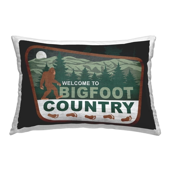 Stupell Industries Welcome Rustic Mythical Creature Decorative Printed Throw Pillow Design by Lauren Rader.