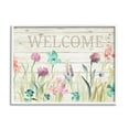thumbnail image 1 of Stupell Industries Welcome Sign Spring Wildflower Meadow Rustic Pattern, 14 x 11, Design by Lanie Loreth, 1 of 7