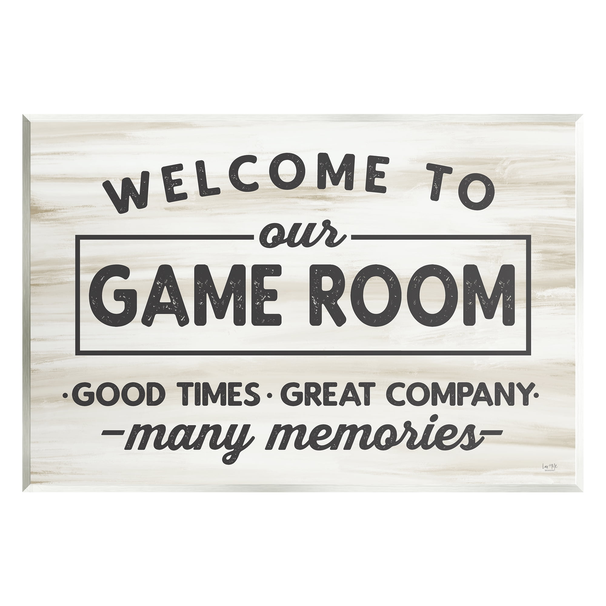Stupell Industries Welcome To Game Room Beauty & Fashion Painting Unframed Art Print Wall Art, 19 x 13