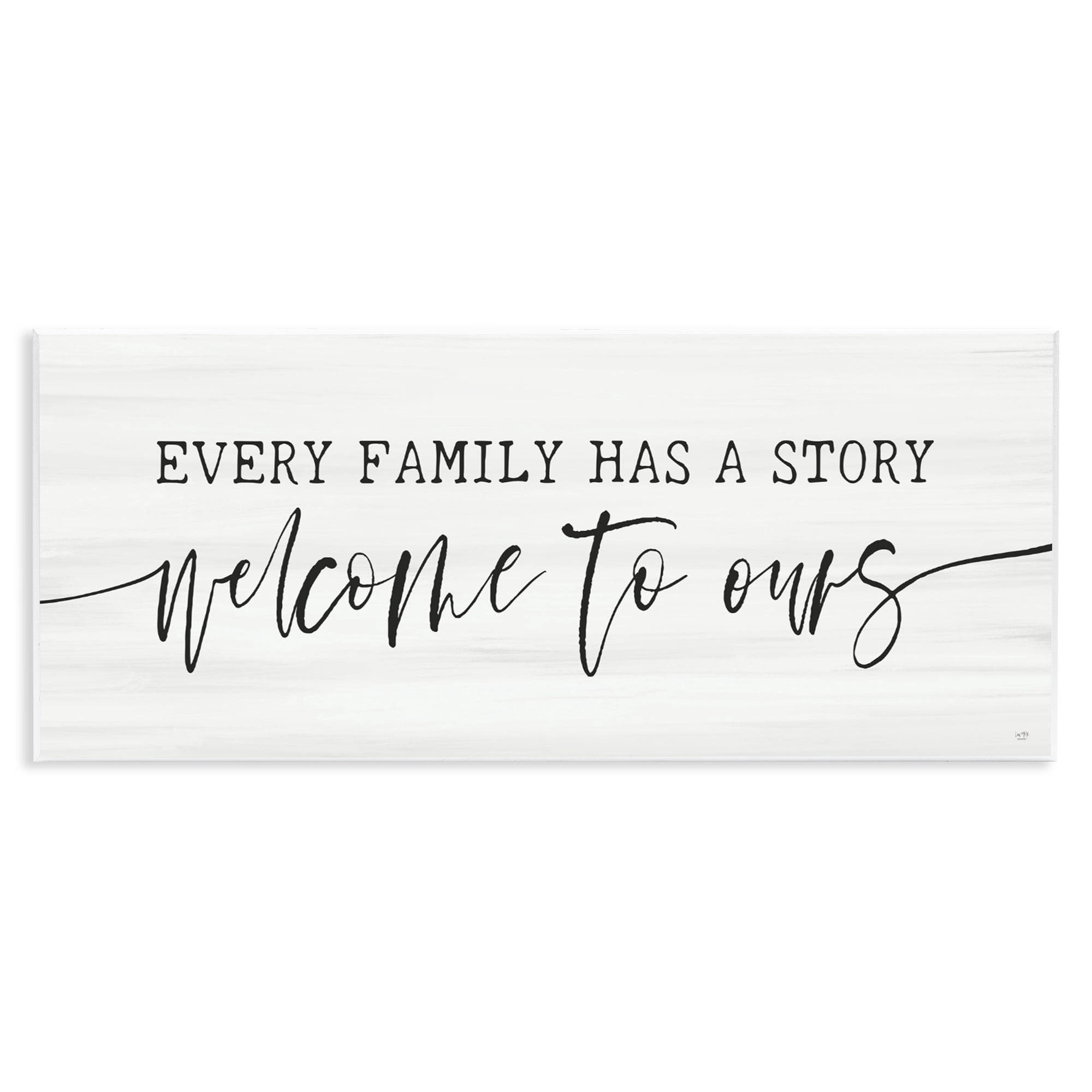 Stupell Industries Welcome To Our Family Story Wall Plaque Art, design by Lux + Me Designs