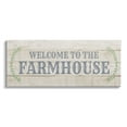 thumbnail image 1 of Stupell Industries Welcome To The Farmhouse Phrase Country Plank Pattern, 24 x 10,Design by CAD Designs, 1 of 5