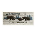 thumbnail image 1 of Stupell Industries Welcome To Wood Rustic Bears Forest Design Graphic Art Unframed Art Print Wall Art, 17x7, by Nan, 1 of 5