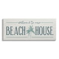 thumbnail image 1 of Stupell Industries Welcome to Beach House Sign Blue Palm Trees, 48 x 20,Design by Natalie Carpentieri, 1 of 7