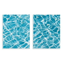 Stupell Industries Welcoming Pool Water Nautical & Beach Painting Unframed Art Print Wall Art, 11 x 14, Set of 2