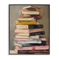 thumbnail image 1 of Stupell Industries Cottage Well Loved Bookstack Black Framed Giclee Art, 16 x 20, by LSR Design Studio, 1 of 8