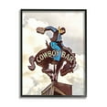 thumbnail image 1 of Stupell Industries Western Cowboy Bar Sign Abstract Painting Black Framed Art Print Wall Art, 16 x 20, 1 of 9