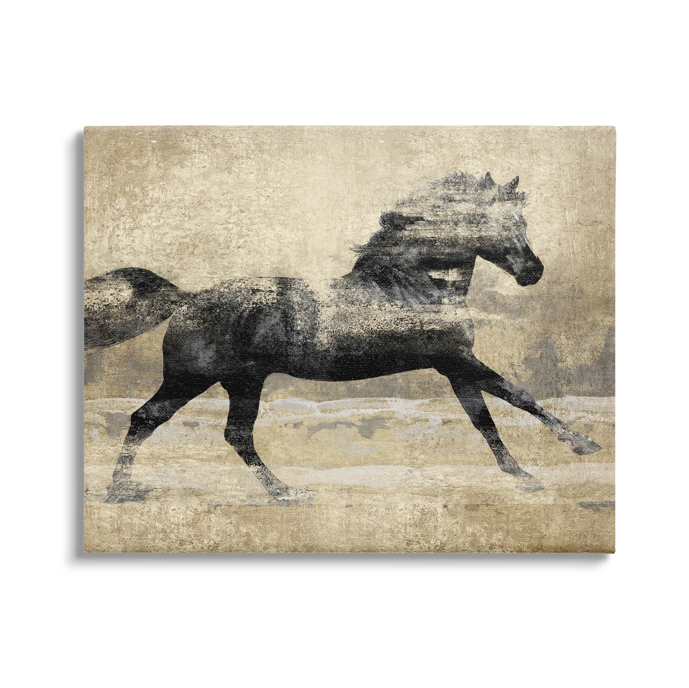 Stupell Industries 'Espresso Horse Portrait' Canvas Wall Art - 36 X 48 Inches, Stretched & Ready To Hang 1 thumbnail image