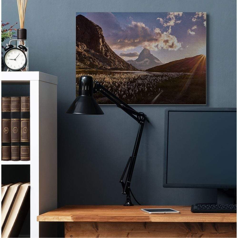 Stupell Industries Western Landscape Sunrise Mountains And Fields Photograph Canvas Wall Art by Matthias Conrad