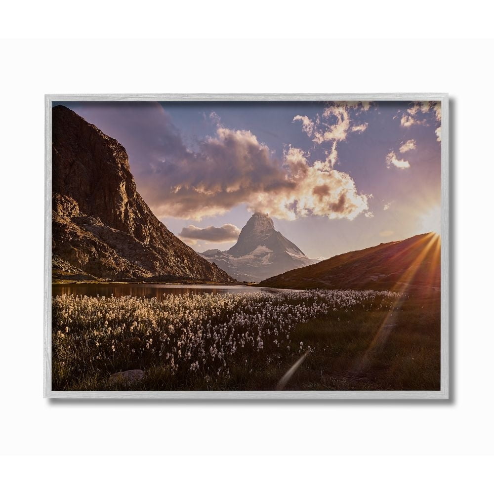 Stupell Industries Western Landscape Sunrise Mountains And Fields Photograph Framed Wall Art by Matthias Conrad