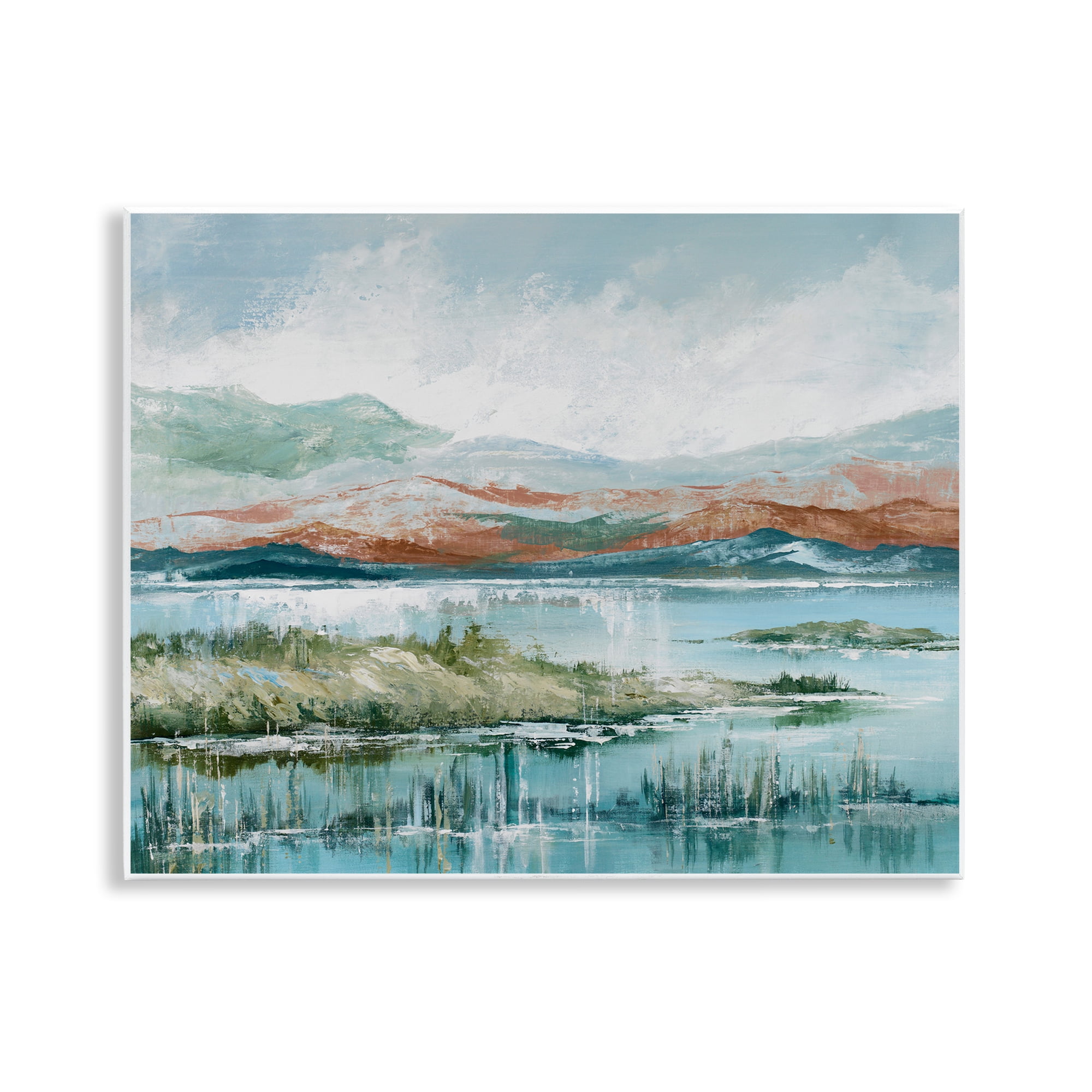 Stupell Industries Western Rustic Landscape Landscape Painting Unframed Art Print Wall Art, 14 x 11