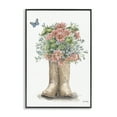 thumbnail image 1 of Stupell Industries Western Wildflower Boots Botanical & Floral Painting Black Framed Art Print Wall Art, 12 x 18, 1 of 10
