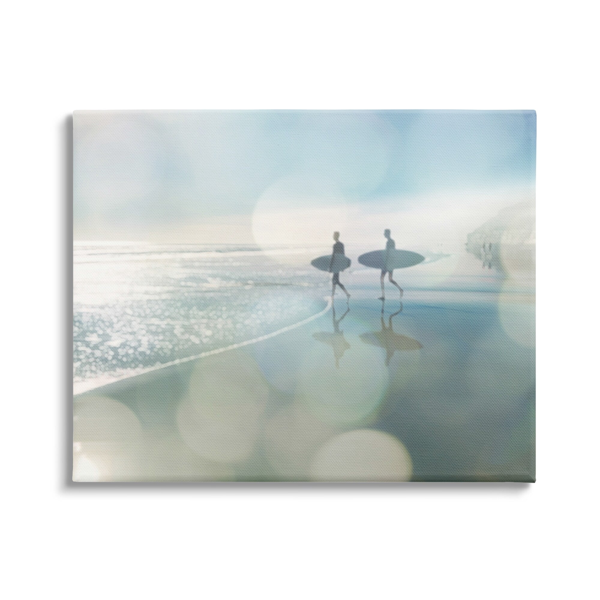 Stupell Industries Wet Sand Sea Surf Sport Fleeting Bokeh Effect ,20 x 16, Design by Devon Davis