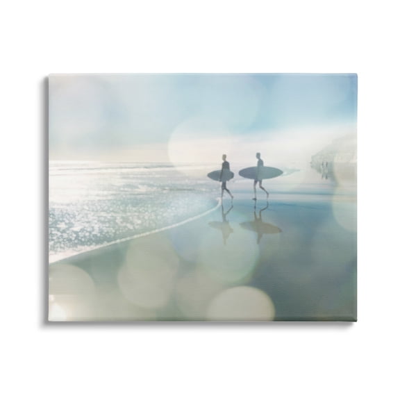 Stupell Industries Wet Sand Sea Surf Sport Fleeting Bokeh Effect ,20 x 16, Design by Devon Davis