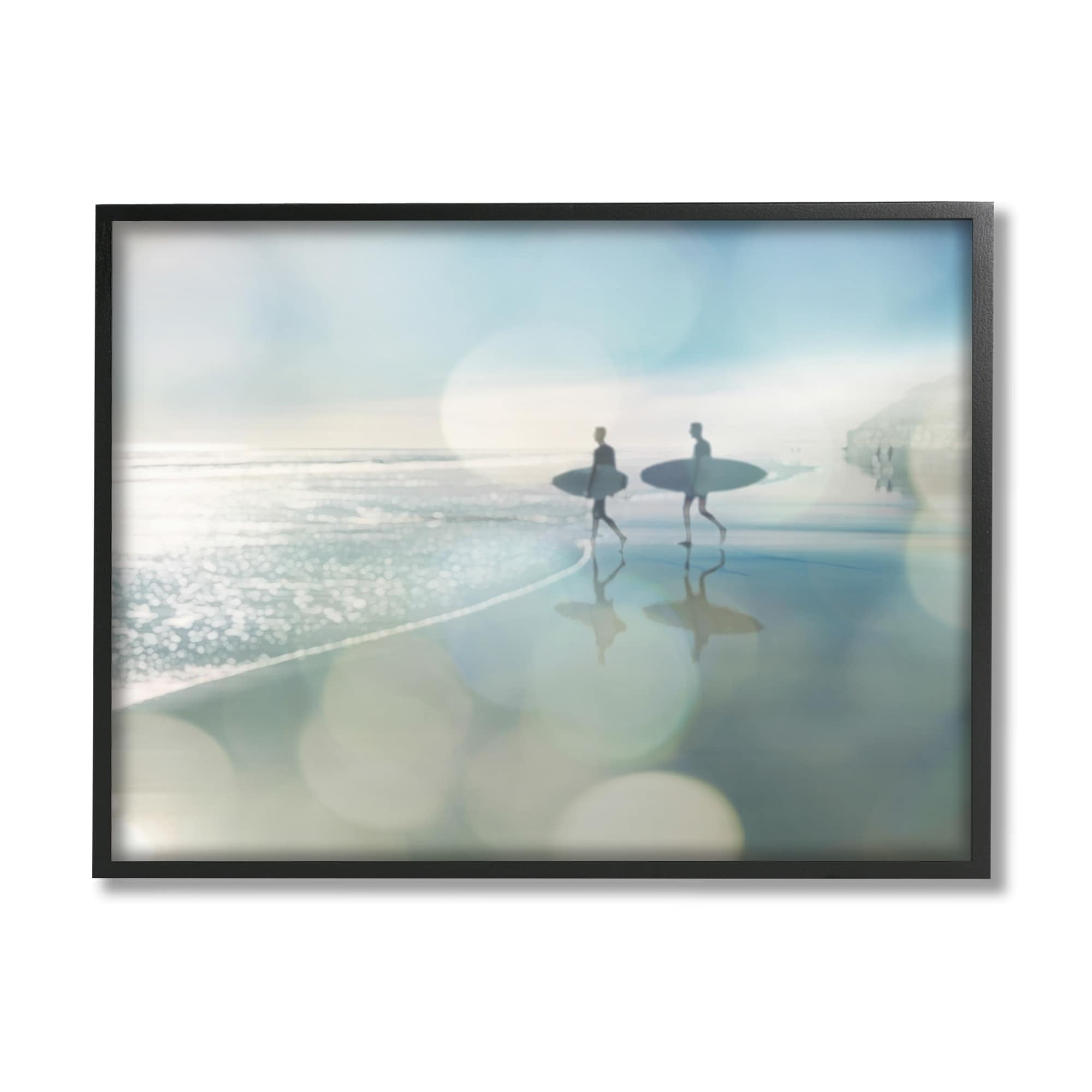Stupell Industries Wet Sand Sea Surf Sport Fleeting Bokeh Effect ,30 x 24, Design by Devon Davis