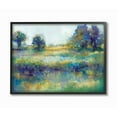 thumbnail image 1 of Stupell Industries Wetland Watercolor Landscape Abstract Blue Green Painting Black Framed Art Print Wall Art, 24x30, by Third and Wall, 1 of 7