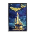 thumbnail image 1 of Stupell Industries Whale Constellation At Sea Gray Framed Floater Canvas Wall Art design by Image World, 31 x 21, 1 of 9