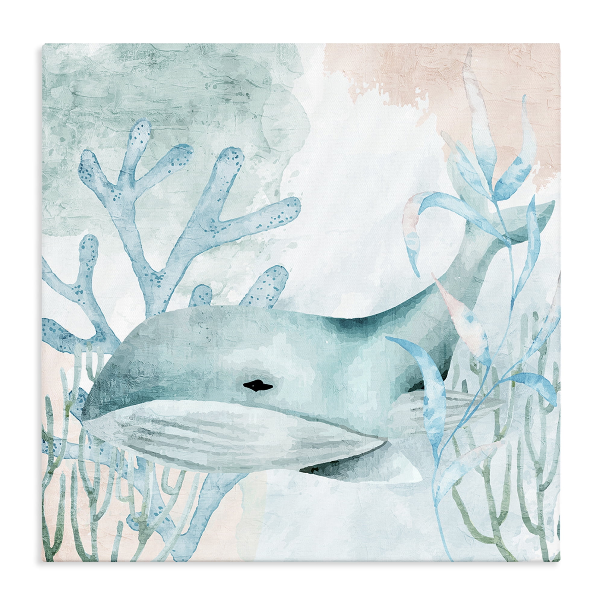 Stupell Industries Whale Sea Swim Canvas Wall Art, design by Kim Allen
