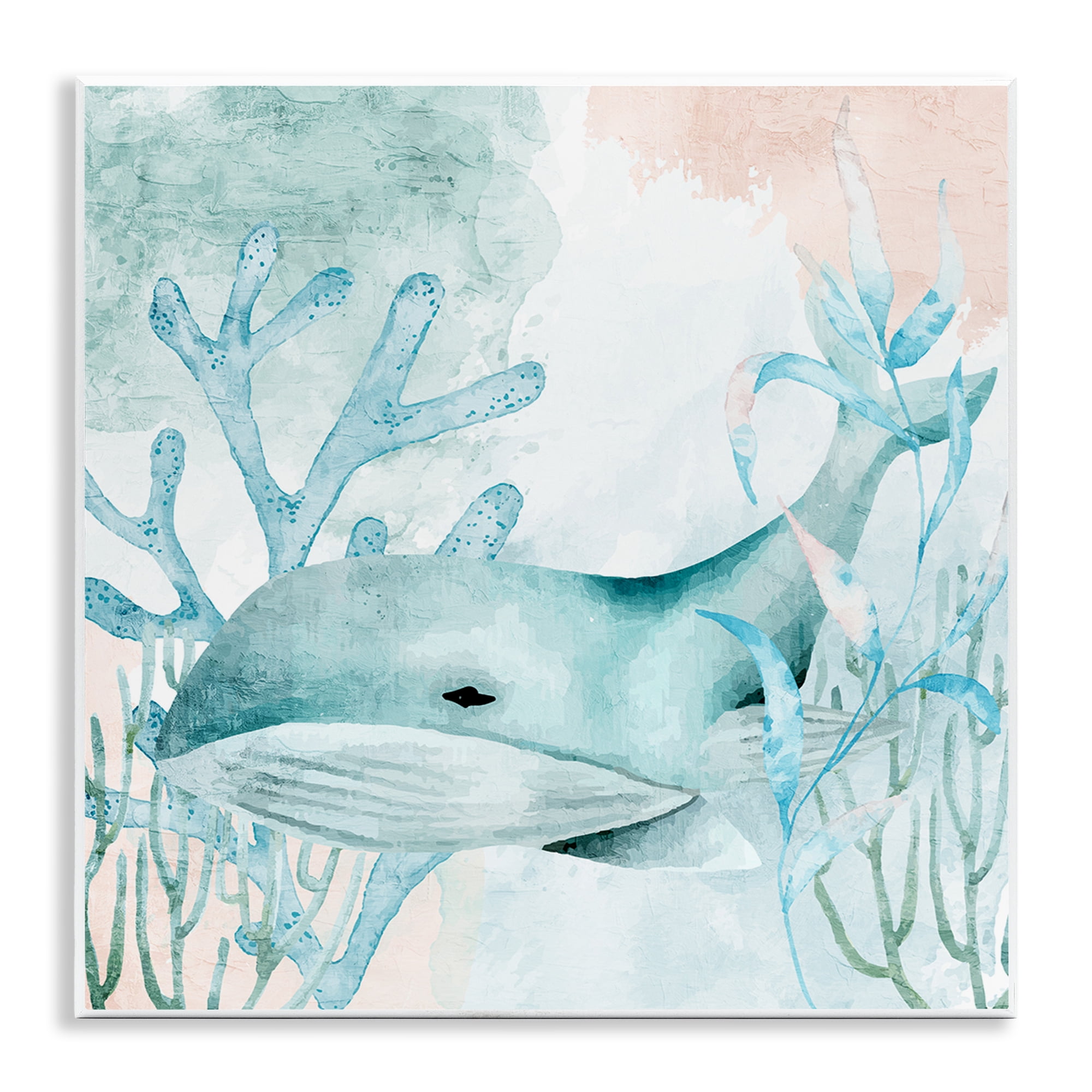 Stupell Industries Whale Sea Swim Wall Plaque Art, design by Kim Allen