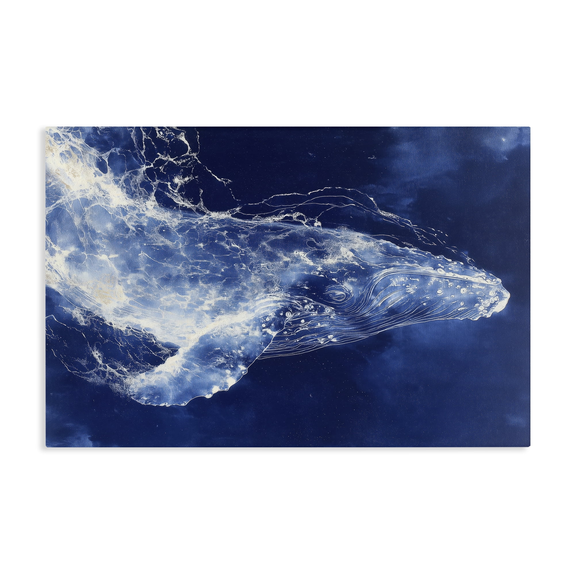 Stupell Industries Whale in Motion Canvas Wall Art, design by Chromatic Storm Studio