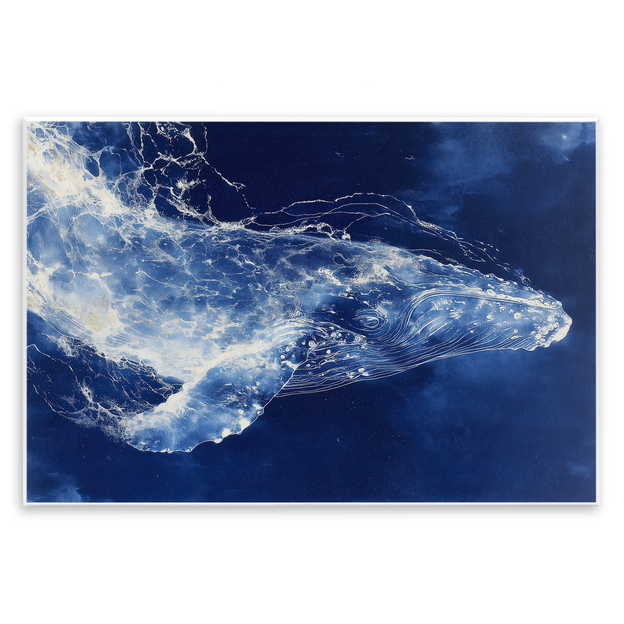 Stupell Industries Whale in Motion Wall Plaque Art, design by Chromatic Storm Studio