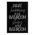 thumbnail image 1 of Stupell Industries What Happens In The Bathroom Graphic Art Unframed Art Print Wall Art, Design by Lil' Rue, 1 of 6