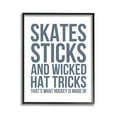 thumbnail image 1 of Stupell Industries What Hockey Is Made Of Sports Painting Black Framed Art Print Wall Art, 11 x 14, 1 of 9