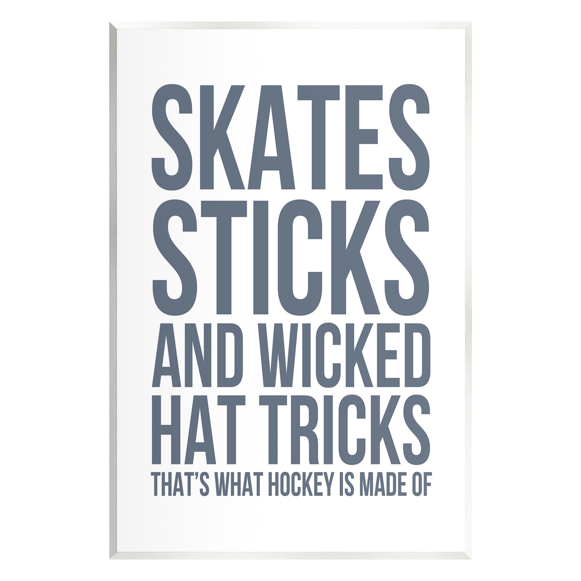 Stupell Industries What Hockey Is Made Of Sports Painting Unframed Art Print Wall Art, 13 x 19