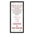 thumbnail image 1 of Stupell Industries What Matters I Had You Romantic Relationship Phrase Inspirational Painting Black Framed Art Print Wall Art, 10 x 24, 1 of 5