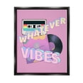 thumbnail image 1 of Stupell Industries Whatever Vibes Retro Cassette Religious Painting Black Floater Framed Art Print Wall Art, 1 of 6