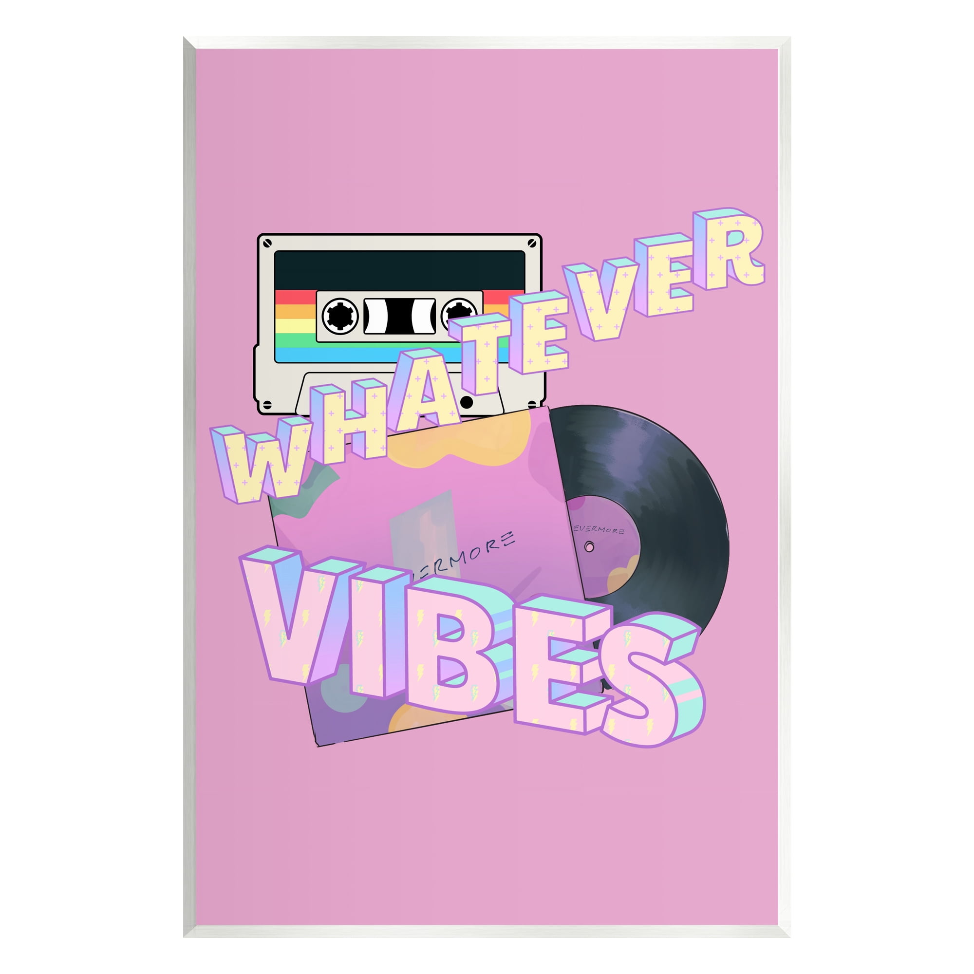 Stupell Industries Whatever Vibes Retro Cassette Religious Painting Unframed Art Print Wall Art