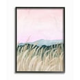 thumbnail image 1 of Stupell Industries Wheat Field Dawn Green Pink Watercolor Painting Framed Wall Art by Grace Popp, 24" x 30", Black Framed, 1 of 7