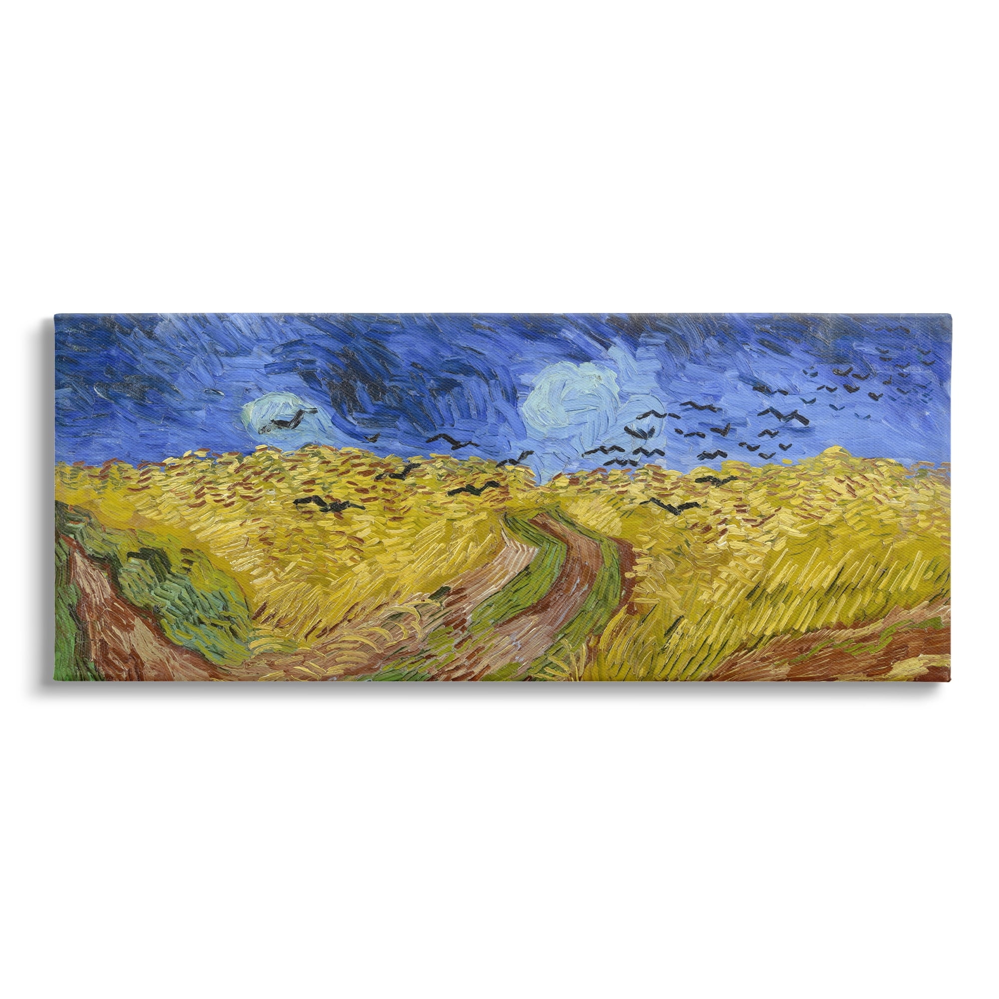 Stupell Industries Wheatfield with Crows Vincent van Gogh Classic Painting Painting Gallery Wrapped Canvas Print Wall Art, Design by one1000paintings