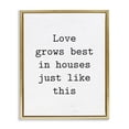 thumbnail image 1 of Stupell Industries Where Love Grows Best Text & Numbers Painting Gold Floater Framed Canvas Art Print Wall Art, 25 x 31, 1 of 10